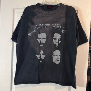 Men's Black Graphic Band T-Shirt